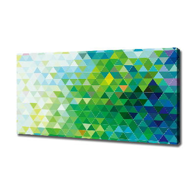 Canvas schilderij Abstracte driehoeken
