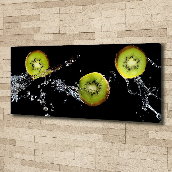 Canvas foto Kiwi en water