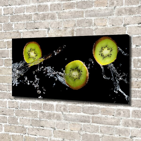 Canvas foto Kiwi en water