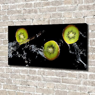 Canvas foto Kiwi en water
