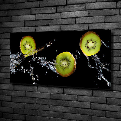 Canvas foto Kiwi en water