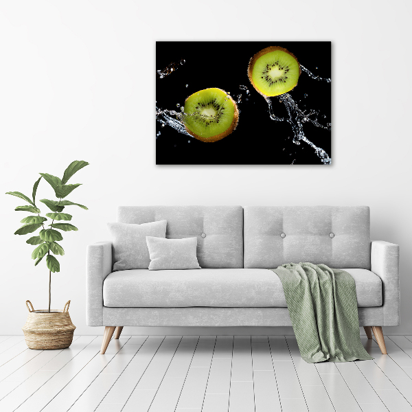 Canvas foto Kiwi en water