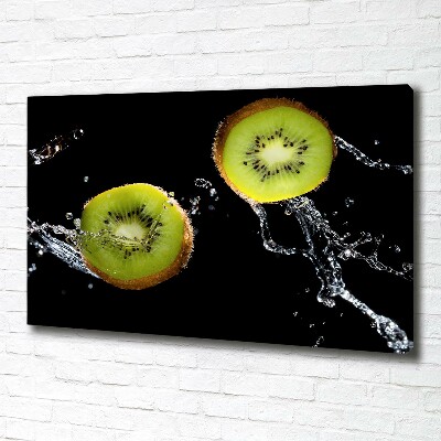 Canvas foto Kiwi en water
