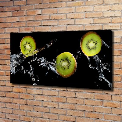 Canvas foto Kiwi en water
