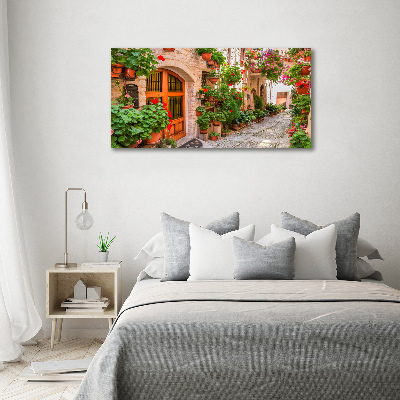 Foto op canvas Een charmante straat