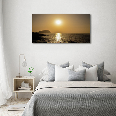 Foto op canvas Zonsondergang aan zee