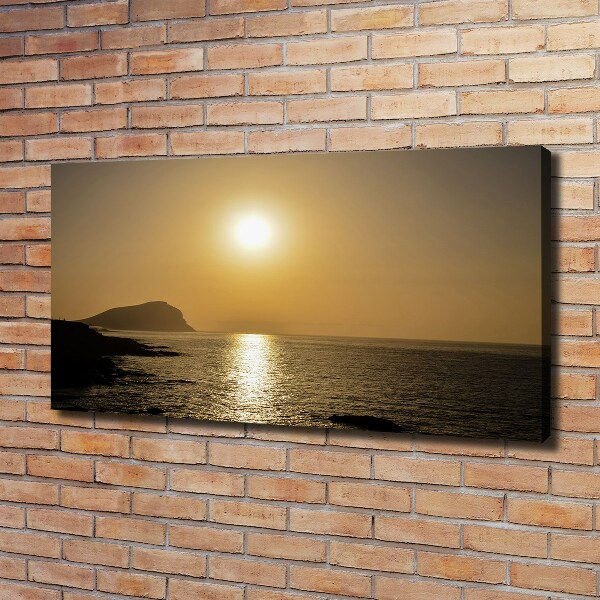 Foto op canvas Zonsondergang aan zee