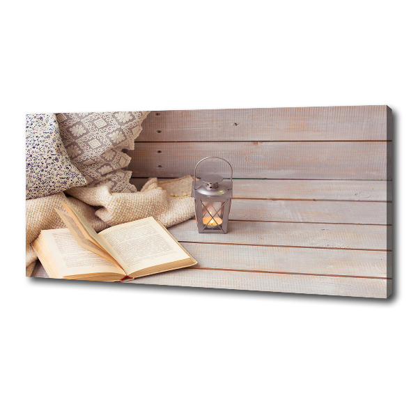 Foto canvas Ontspannen met een boek