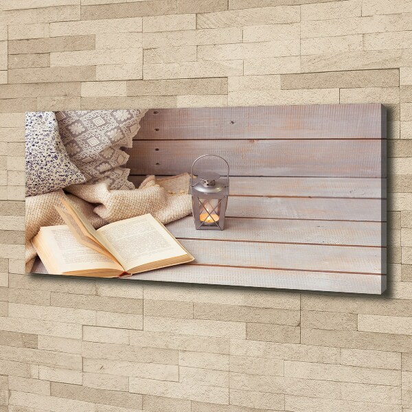 Foto canvas Ontspannen met een boek