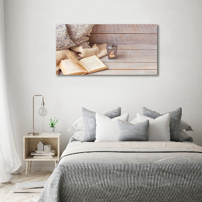 Foto canvas Ontspannen met een boek