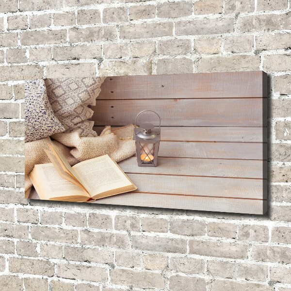 Foto canvas Ontspannen met een boek