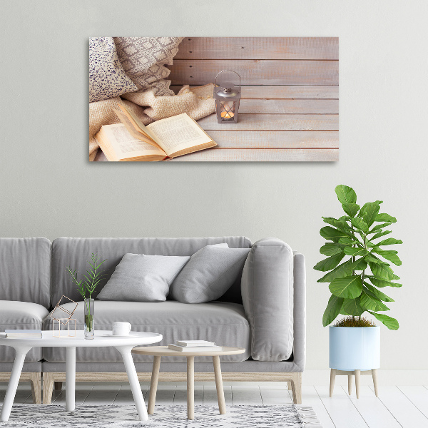Foto canvas Ontspannen met een boek
