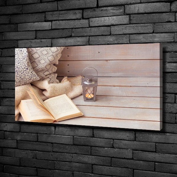 Foto canvas Ontspannen met een boek