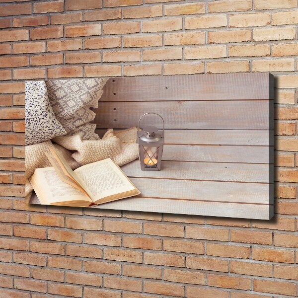 Foto canvas Ontspannen met een boek