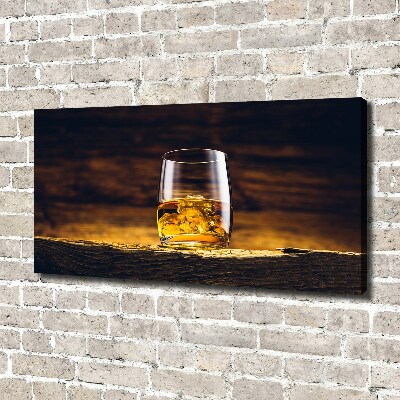 Foto op canvas Bourbon in een glas