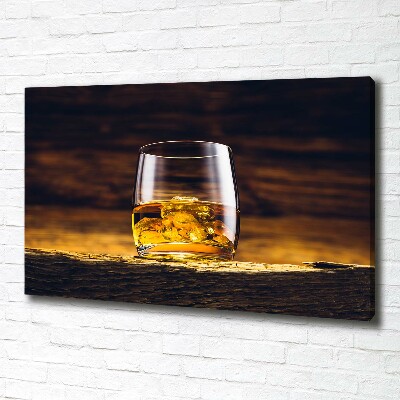 Foto op canvas Bourbon in een glas