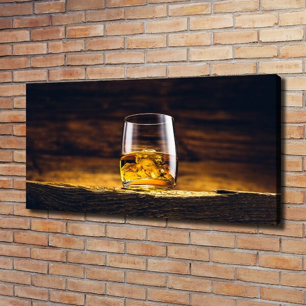 Foto op canvas Bourbon in een glas