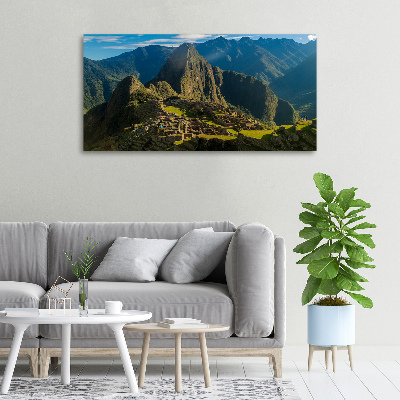 Canvas foto Ruïnes van Machu Picchu