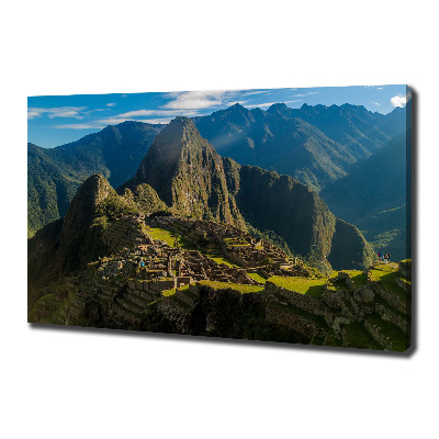 Canvas foto Ruïnes van Machu Picchu