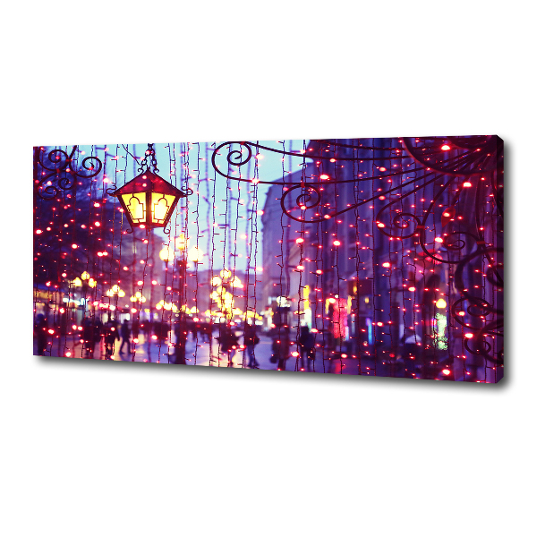 Canvas schilderij Lichten in de stad