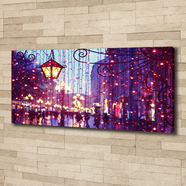 Canvas schilderij Lichten in de stad