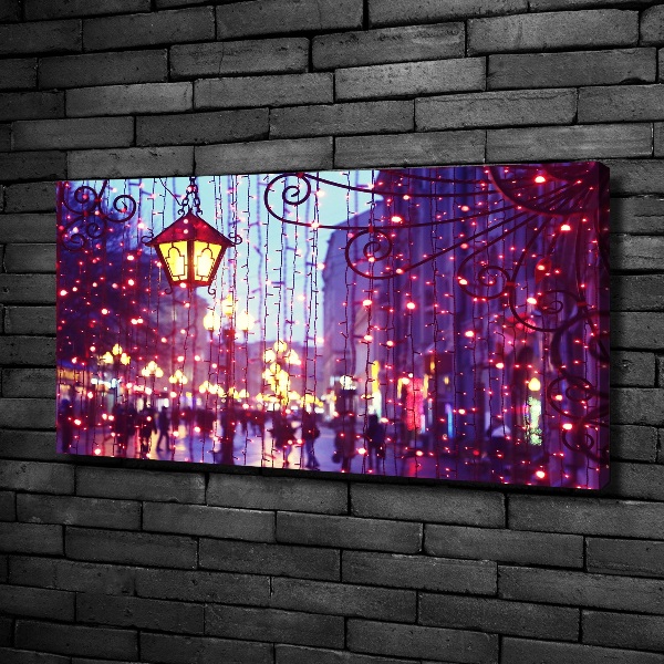Canvas schilderij Lichten in de stad