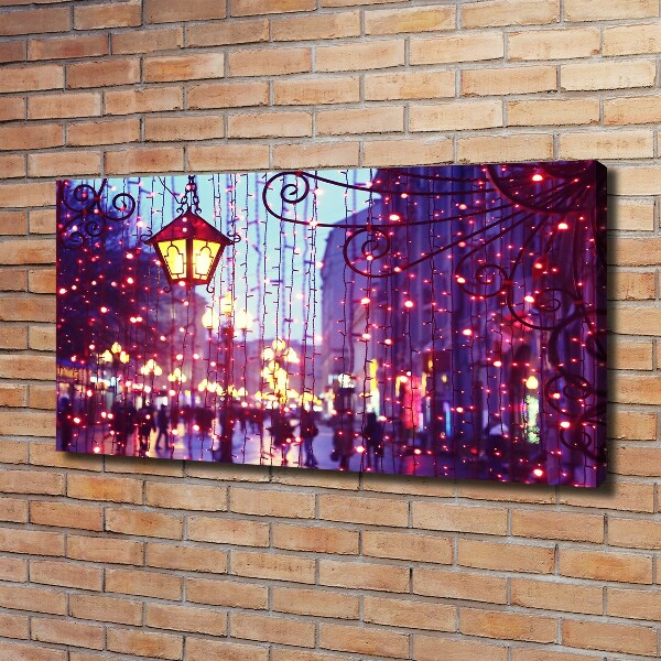 Canvas schilderij Lichten in de stad
