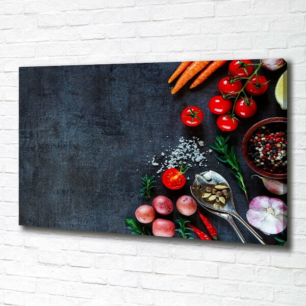 Canvas schilderij Ingrediënten