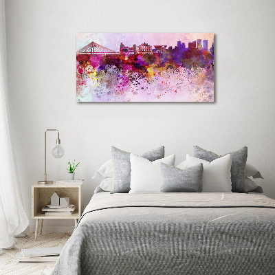 Schilderij op canvas Kleurrijk Warschau