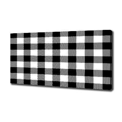 Canvas foto Zwart-wit geblokt