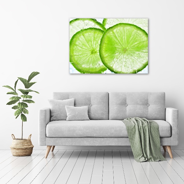 Schilderij op canvas Limes onder water