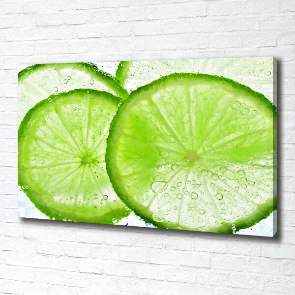 Schilderij op canvas Limes onder water