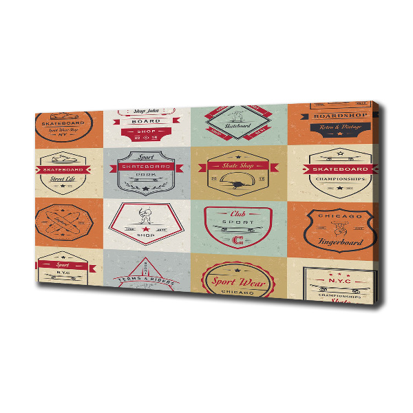 Canvas foto Skateboardborden