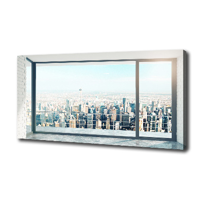 Canvas schilderij Uitzicht op de stad