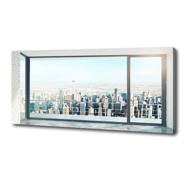 Canvas schilderij Uitzicht op de stad
