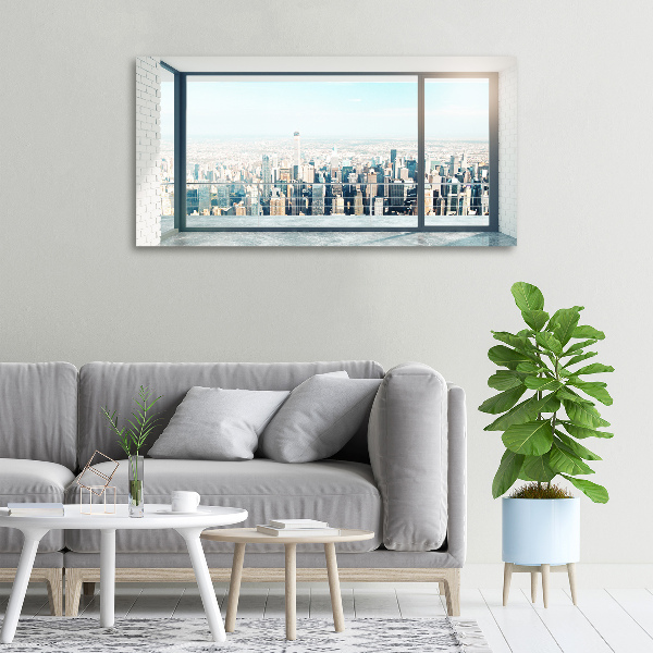 Canvas schilderij Uitzicht op de stad