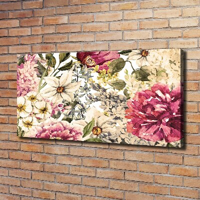 Foto op canvas Bloemenpatroon