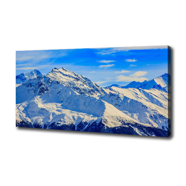 Foto canvas De Alpen in de winter