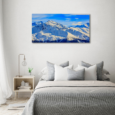 Foto canvas De Alpen in de winter