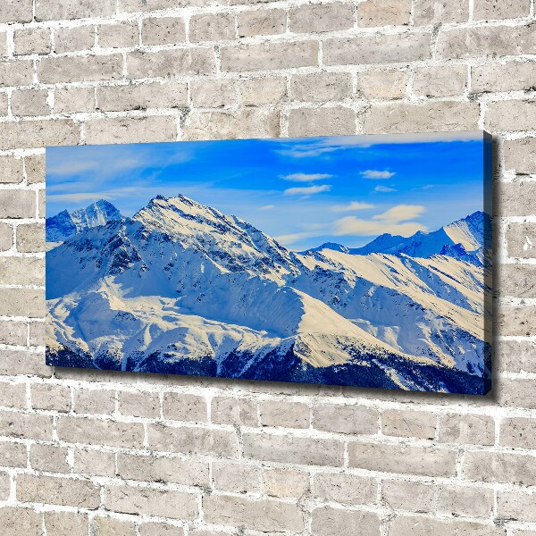 Foto canvas De Alpen in de winter
