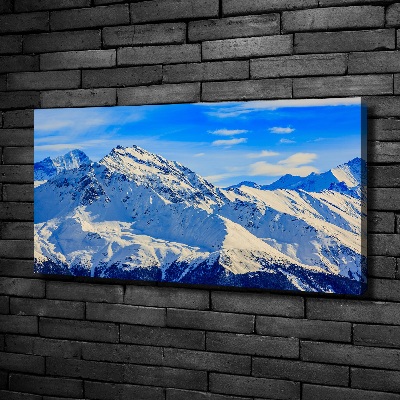 Foto canvas De Alpen in de winter