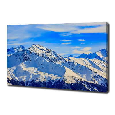 Foto canvas De Alpen in de winter