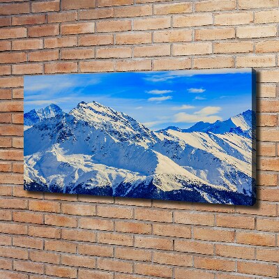 Foto canvas De Alpen in de winter