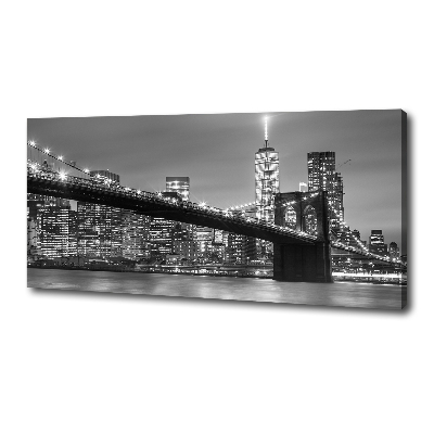 Foto op canvas New York 's nachts