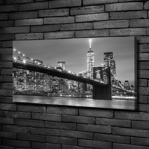 Foto op canvas New York 's nachts