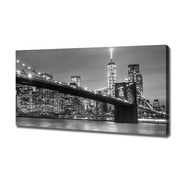 Foto op canvas New York 's nachts