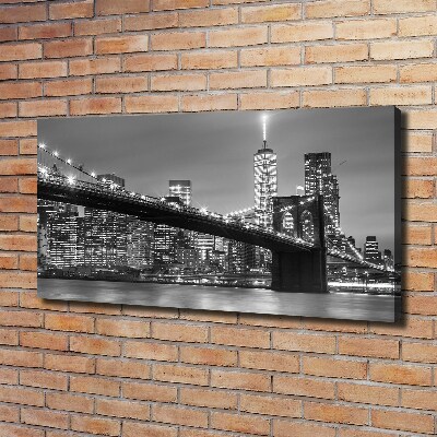 Foto op canvas New York 's nachts