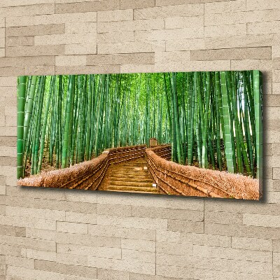 Schilderij op canvas Bamboebos