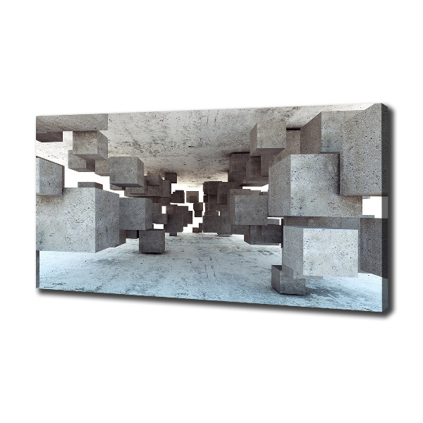 Canvas foto Kubussen van beton