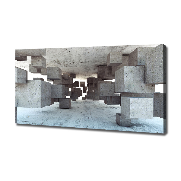 Canvas foto Kubussen van beton
